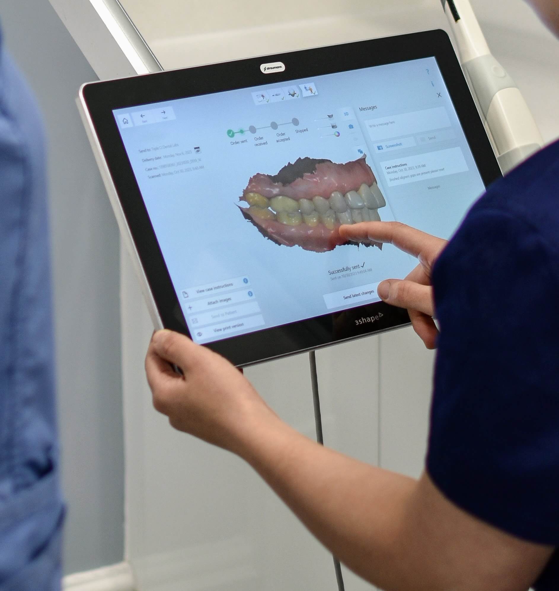 Digital scanning workflow using 3Shape at C & H Dental Laboratory